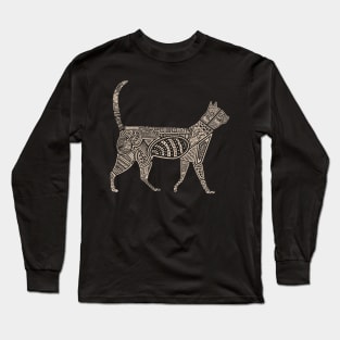 Dot Art Cat Lover Long Sleeve T-Shirt